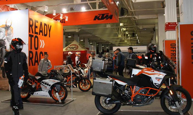 Мотоциклы КТМ показали на московской выставке Мотовесна-2018
